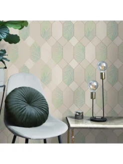 Fine D??cor Miami Tropical Geo Natural/green -Rust-Oleum || d-c-fix || Harris Sales TRXT7 SQ4 0000006182 NATURAL GREEN SLd2