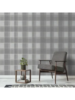 Fine D??cor Larson Check Charcoal/gold 7 Fine D??cor Larson Check Charcoal/gold -Rust-Oleum || d-c-fix || Harris Sales TRXTP SQ3 0000006840 CHARCOAL GOLD SLd1