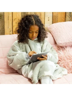 Rest Easy Sleep Better Hugzee Medium Wearable Fleece Hoodie – Grey Star -Rust-Oleum || d-c-fix || Harris Sales TXN4T SQ3 0000000005 GREY SLd1