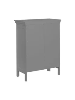 Teamson Home Stratford 2 Door Bathroom Floor Cabinet - Grey -Rust-Oleum || d-c-fix || Harris Sales TY7FE SQ5 0000000005 GREY SLd3