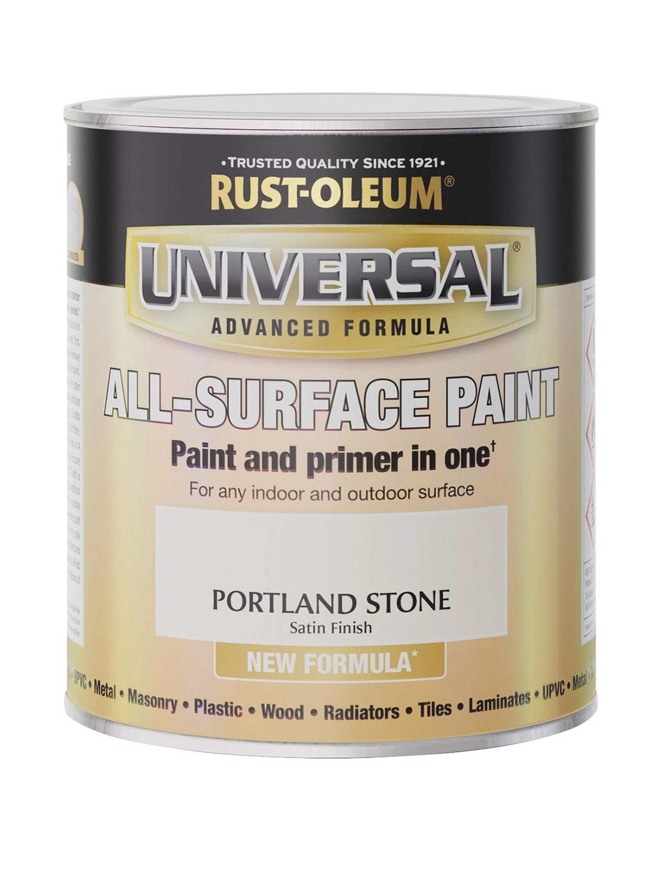 Rust-Oleum Universal All-Surface Satin Finish Paint – Portland Stone 1 Rust-Oleum Universal All-Surface Satin Finish Paint – Portland Stone