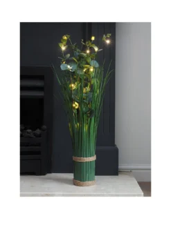 Faux Décor By Smart Garden Products In-lit Artificial Bouquet Eucalyptus Verde