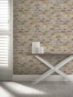 ARTHOUSE Country Stone Wallpaper