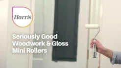 Harris Seriously Good Woodwork Gloss Mini Roller Set 4in - 228 Grams -Rust-Oleum || d-c-fix || Harris Sales UC3N6 SQ7 0000000005 GREY DVvL