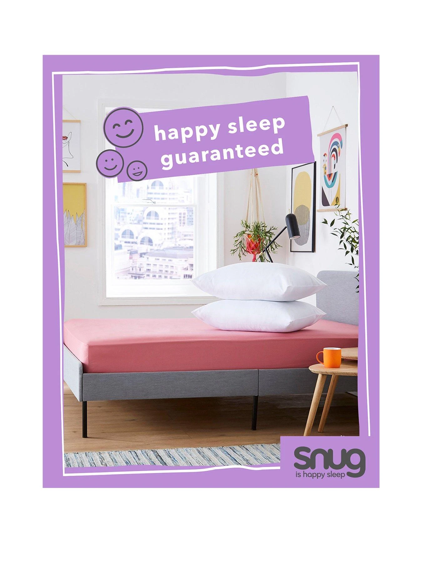 Snug Fantastically Firm Pillow Pair - White 2 Snug Fantastically Firm Pillow Pair - White - Image 2