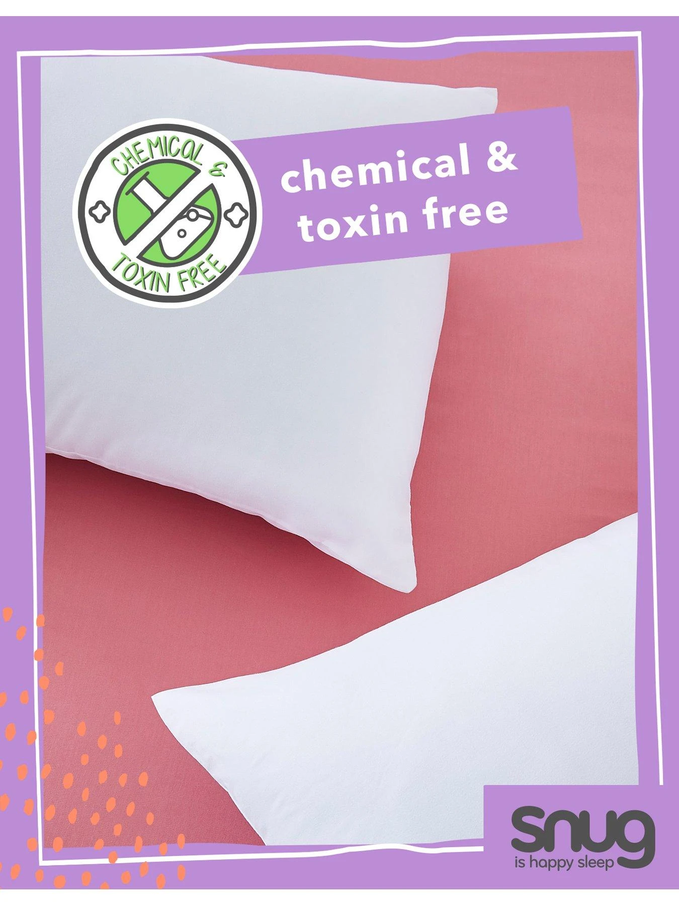 Snug Fantastically Firm Pillow Pair - White 3 Snug Fantastically Firm Pillow Pair - White - Image 3