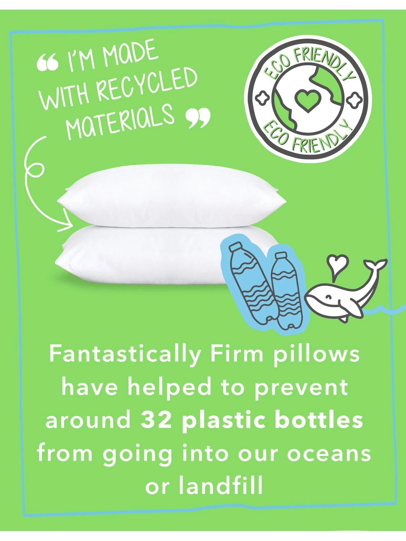 Snug Fantastically Firm Pillow Pair - White 4 Snug Fantastically Firm Pillow Pair - White - Image 4