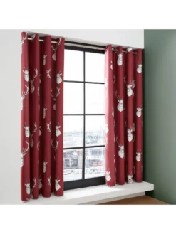 Catherine Lansfield Munro Eyelet Curtains