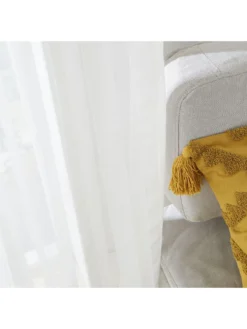 Pineapple Elephant Aletta Tufted Texture Stripe Slot Top Voile Panel -Rust-Oleum || d-c-fix || Harris Sales UFWXG SQ3 0000000013 WHITE SLd1