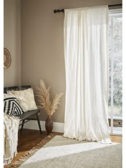 Pineapple Elephant Zofia Broderie Anglaise Slot Top Voile Panel