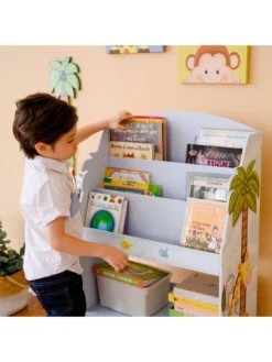 Teamson Kids Fantasy Fields Sunny Safari 3-tier Bookshelf -Rust-Oleum || d-c-fix || Harris Sales UHAA3 SQ7 0000000020 BLUE DGy