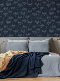 Superfresco Easy Aura Navy Blue Wallpaper -Rust-Oleum || d-c-fix || Harris Sales UHGQT SQ5 0000000980 NAVY BLUE RSr