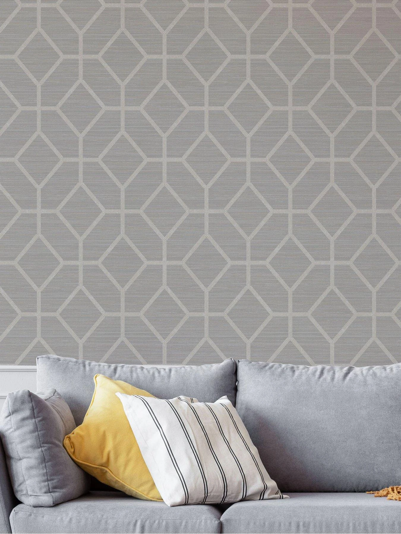 Boutique Asscher Geo Beige Wallpaper 1 Boutique Asscher Geo Beige Wallpaper