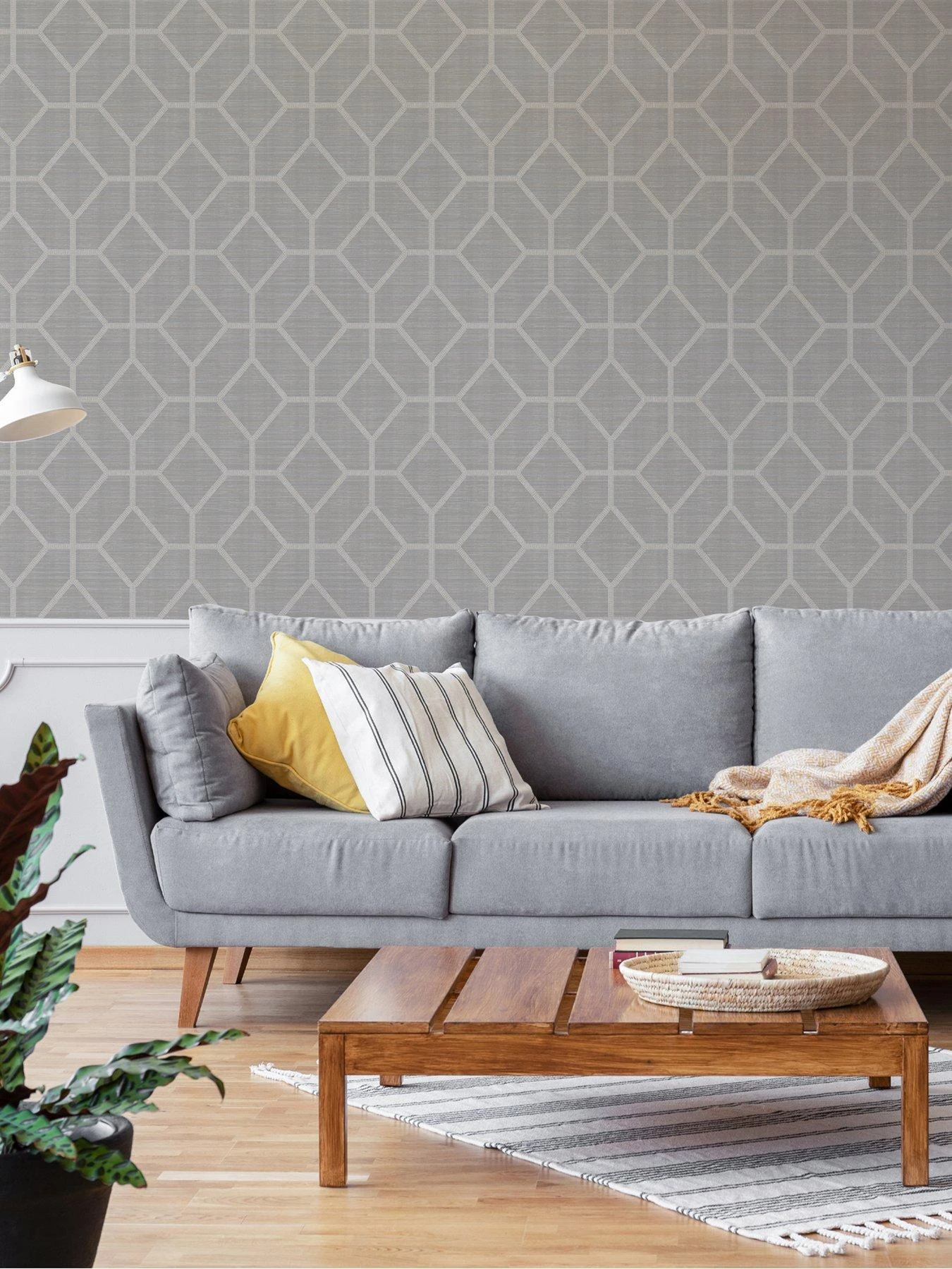 Boutique Asscher Geo Beige Wallpaper 5 Boutique Asscher Geo Beige Wallpaper - Image 5