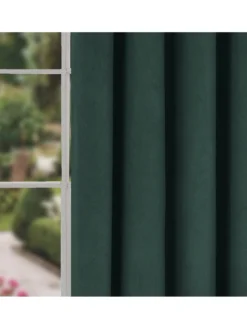 Very Home Montreal Velour Pencil Pleat Lined Curtains -Rust-Oleum || d-c-fix || Harris Sales UHHFQ SQ3 0000000045 BOTTLE GREEN SLd1