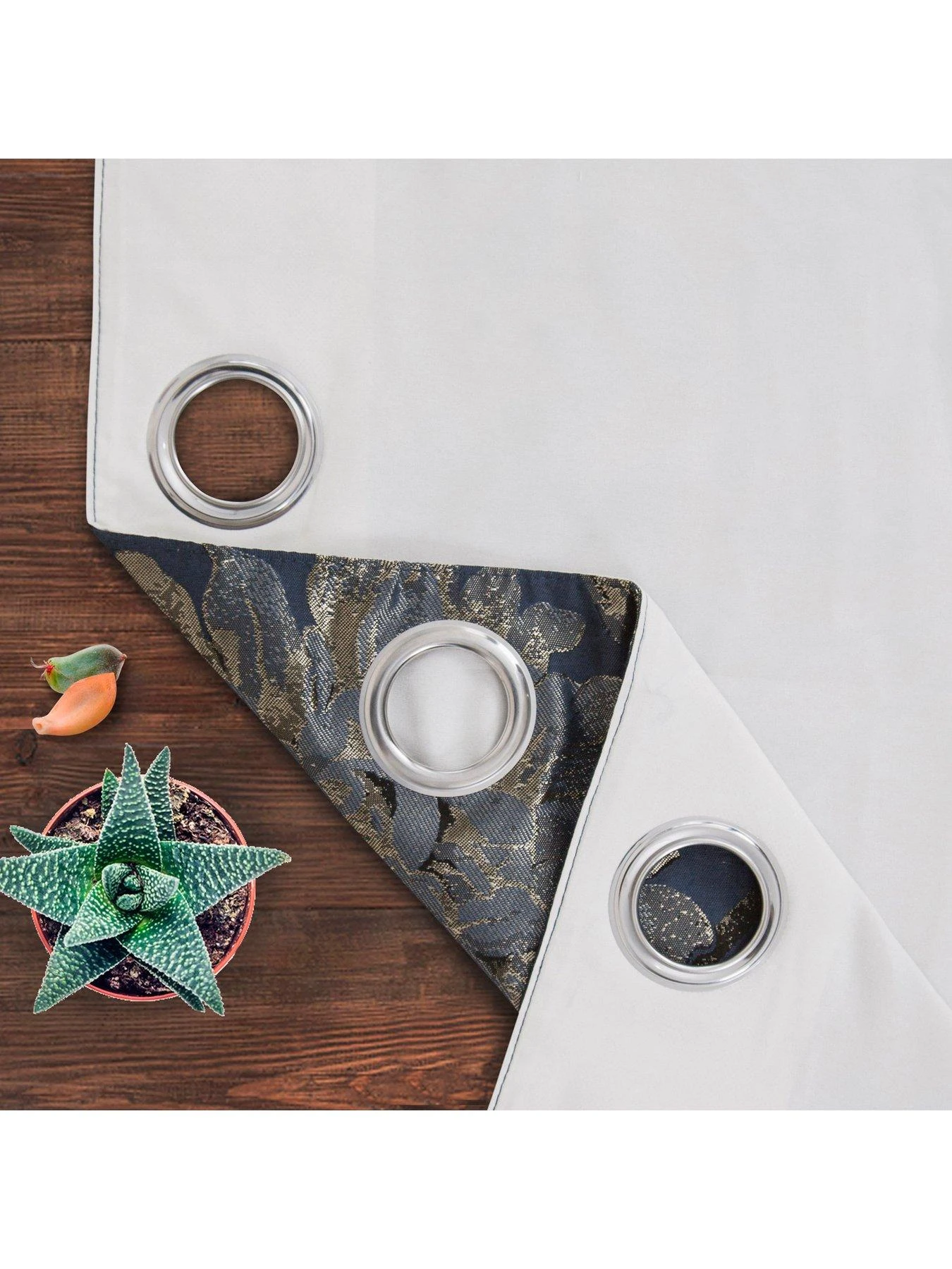 Very Home Elanie Eyelet Lined Curtains 4 Very Home Elanie Eyelet Lined Curtains - Image 4