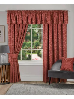 Buckingham Lined Pencil Pleat Curtains