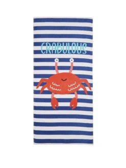 Catherine Lansfield Crabulous Beach Towel