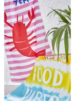 Catherine Lansfield High Tides Beach Towel -Rust-Oleum || d-c-fix || Harris Sales UHQGD SQ4 0000000020 BLUE SLd2