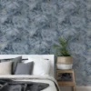 ARTHOUSE Bahia Marble Navy Wallpaper
