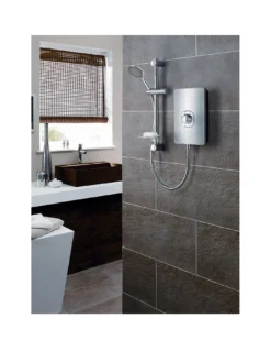 Triton Collection II 9.5kW Electric Shower - Brushed Steel