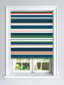 Very Home Retro Stripe Printed Blackout Roller Blind
