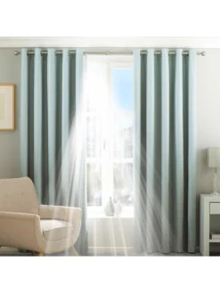 Furn Twilight Blackout Eyelet Curtains 