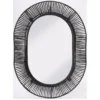 Very Home Black Poly Rattan Mirror
