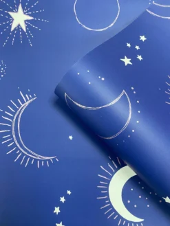 Sassy B Cosmic Babe Wallpaper -Rust-Oleum || d-c-fix || Harris Sales UVLME SQ3 0000000020 BLUE SLd1