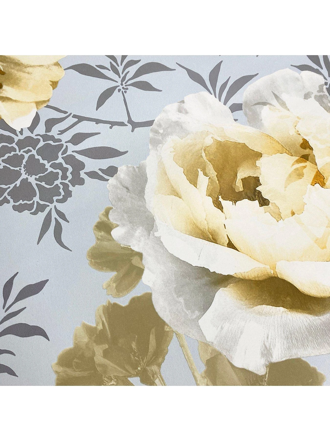 Catherine Lansfield Dramatic Floral Wallpaper 2 Catherine Lansfield Dramatic Floral Wallpaper - Image 2