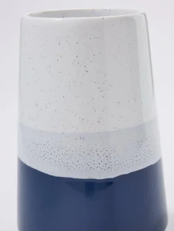 Very Home Maria Hand-Painted Blue Vase -Rust-Oleum || d-c-fix || Harris Sales UWPT6 SQ4 0000000216 BLUE WHITE SLd2