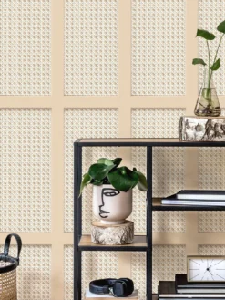 Fine Décor Cane Panel Sidewall Wallpaper