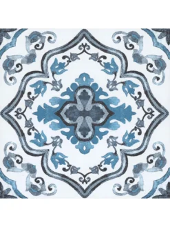 Floor Pops Marrakesh Peel & Stick Floor Tiles -Rust-Oleum || d-c-fix || Harris Sales UZVG8 SQ3 0000000020 BLUE SLd