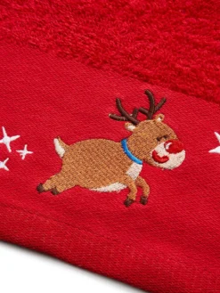 Catherine Lansfield Santa'S Reindeers And Christmas Presents Pairs -Rust-Oleum || d-c-fix || Harris Sales V4YJ3 SQ4 0000000017 RED SLd2