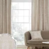 Catherine Lansfield Damask Jacquard Eyelet Curtains