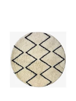 Everyday Zigzag Snug Shaggy Circle Rug