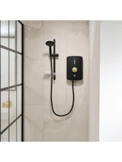 Triton Amala Metallic 9.5kW Electric Shower - Brushed Brass -Rust-Oleum || d-c-fix || Harris Sales V5Z6E SQ5 0000000004 BLACK SLd3