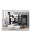 Julian Bowen Mars Bunk And Pull Out Underbed - Charcoal/White