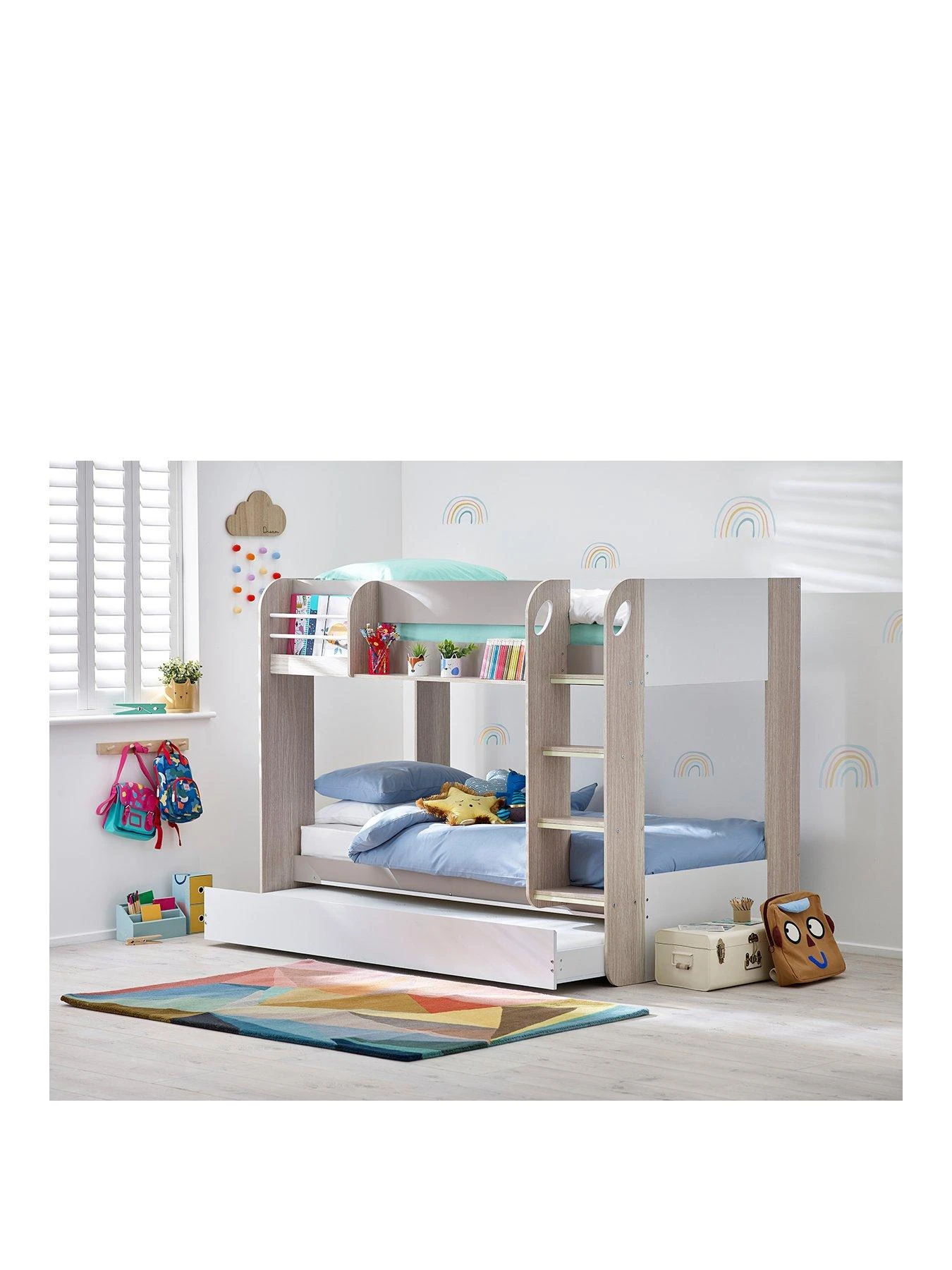 Julian Bowen Mars Bunk And Pull Out Underbed - Taupe 1 Julian Bowen Mars Bunk And Pull Out Underbed - Taupe