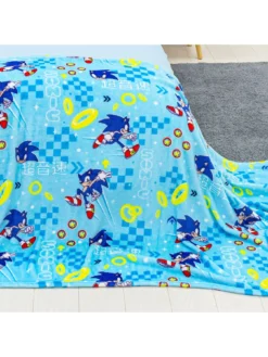 Sonic The Hedgehog Geo Fleece Blanket - Multi -Rust-Oleum || d-c-fix || Harris Sales V6SSH SQ3 0000000029 MULTI SLd