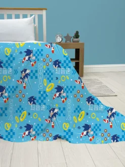 Sonic The Hedgehog Geo Fleece Blanket - Multi -Rust-Oleum || d-c-fix || Harris Sales V6SSH SQ4 0000000029 MULTI SLd1