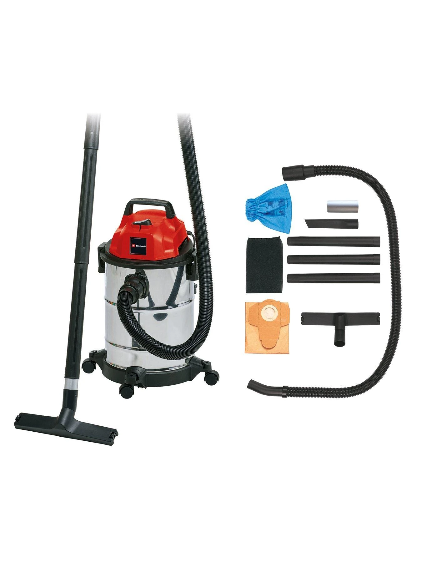 Einhell Corded 20L Stainless Steel Wet & Dry Vac - TC-VC 1820 S 2 Einhell Corded 20L Stainless Steel Wet & Dry Vac - TC-VC 1820 S - Image 2