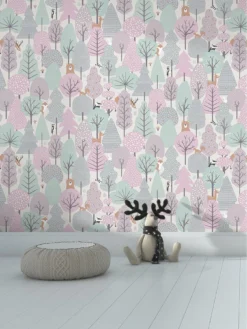 Muriva Wild Wood Wallpaper