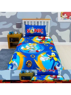 Sonic The Hedgehog Speed Single Duvet Cover Set - Blue