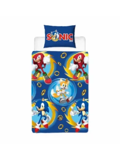 Sonic The Hedgehog Speed Single Duvet Cover Set - Blue -Rust-Oleum || d-c-fix || Harris Sales V8QC7 SQ4 0000000020 BLUE SLd1