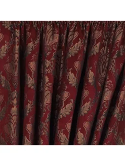 Paoletti Shiraz Pencil Pleat Curtains  -Rust-Oleum || d-c-fix || Harris Sales V9ETT SQ4 0000000151 BURGUNDY SLd2
