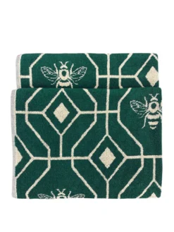 Furn Bee Deco Geometric Cotton Jacquard Bath Towel