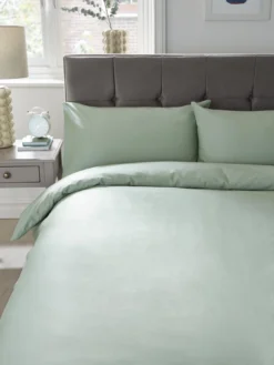 Very Home Luxury 400 Thread Count 100% Cotton Soft Touch Sateen Duvet Cover Set - Sage Green 7 Very Home Luxury 400 Thread Count 100% Cotton Soft Touch Sateen Duvet Cover Set - Sage Green -Rust-Oleum || d-c-fix || Harris Sales VBUC0 SQ3 0000002233 SAGE GREEN SLd