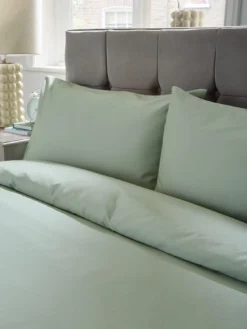 Very Home Luxury 400 Thread Count 100% Cotton Soft Touch Sateen Duvet Cover Set - Sage Green 8 Very Home Luxury 400 Thread Count 100% Cotton Soft Touch Sateen Duvet Cover Set - Sage Green -Rust-Oleum || d-c-fix || Harris Sales VBUC0 SQ4 0000002233 SAGE GREEN SLd1