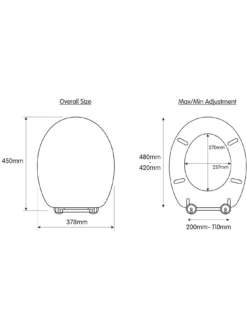 Croydex Ontario Flexi-Fix Toilet Seat  -Rust-Oleum || d-c-fix || Harris Sales VC4TM SQ7 0000000143 BROWN SLd5